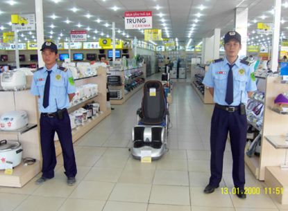 Bảo vệ tòa nhà, siêu thị